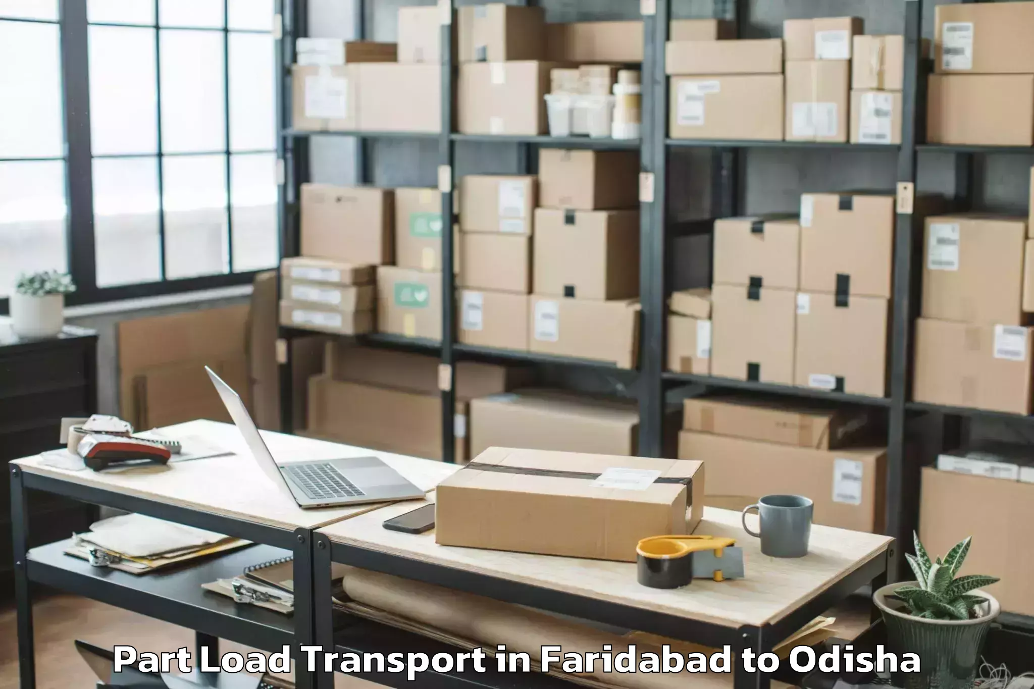 Trusted Faridabad to Bhubaneswar 1 Mall Part Load Transport